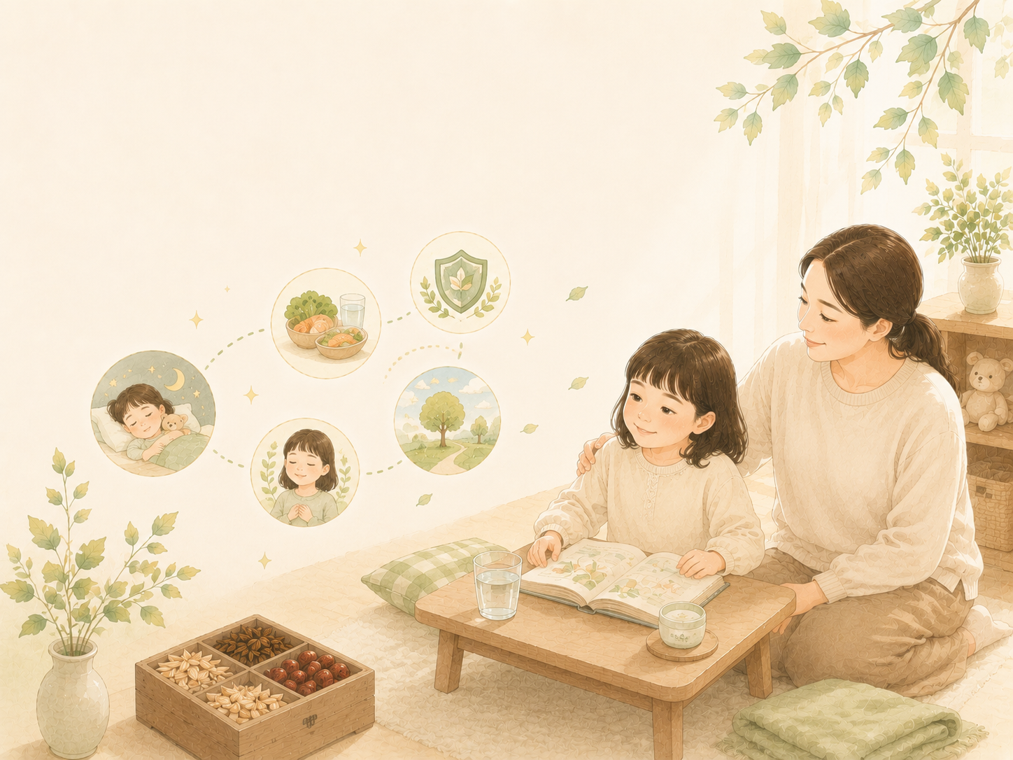 아토피 · 피부질환 클리닉 안내 삽화